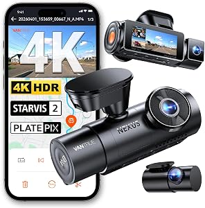 Vantrue New N4 Pro S 4K 3 Channel Dash Cam, Triple STARVIS 2 Dash Camera for Cars, 4K+1080