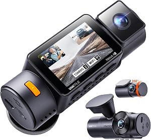 Vantrue New N4S 3 Channel Dash Cam, STARVIS 2 Night Vision, Front Rear Inside Dashcam for 